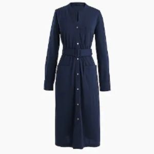J. Crew Dresses - J Crew Long-sleeve belted shirt dress J. Crew Dresses - J Crew Long-sleeve belted shirt dress